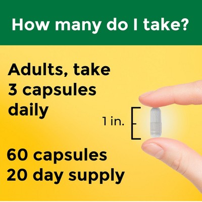 Nature Made Magnesium L-Threonate With Vitamin C & D3 Capsules - 60ct: Gluten-Free, No Artificial Flavors Supplement