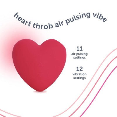 plusOne Heart Throb Air Pulsing Vibrator