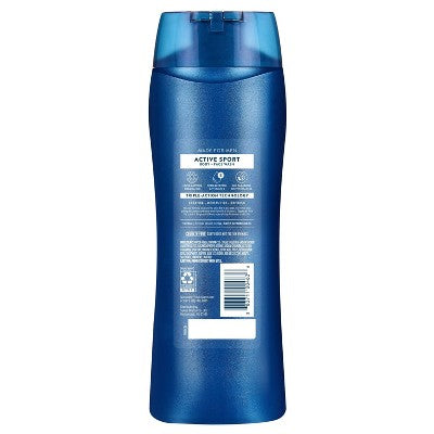 Suave Men's Sport Body Wash - 18 fl oz: Liquid, Basic Cleansing, Woodsy Bergamot, Whole Body Use