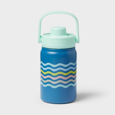 12oz Striped Water Bottle Mint - Sun Squad