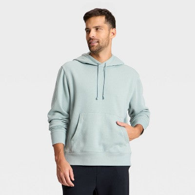 Men's Fleece Hooded Sweatshirt - All In Motion Sage Green XL