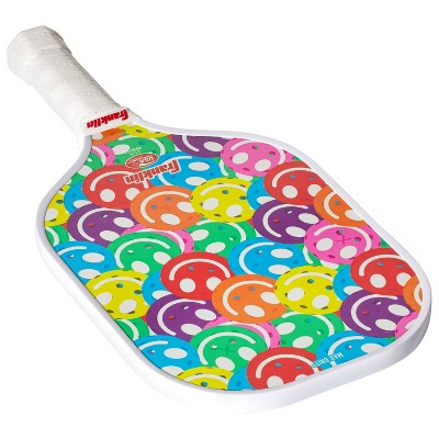Franklin Sports Youth Paddle - Smiley Face Graphic: Fiberglass Racquet for Pickleball
