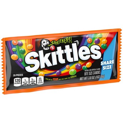 Skittles Shriekers Sour Halloween Candy Share Size - 3.6oz
