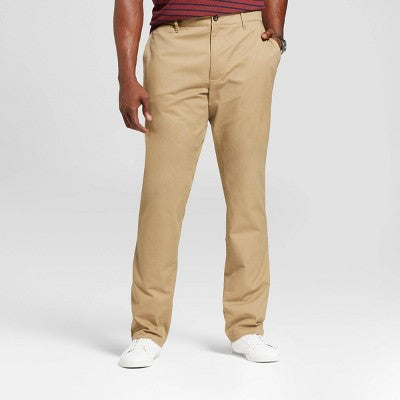 Men's Tall Athletic Fit Chino Pants - Goodfellow & Co Sculptural Tan 36