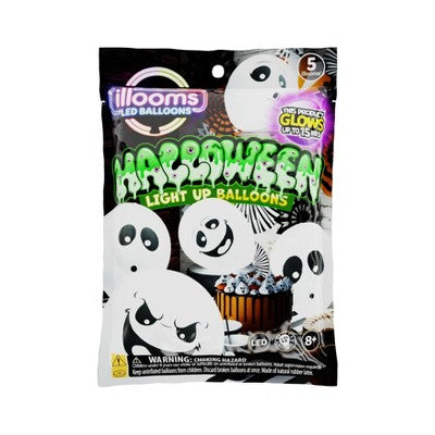 iLLoom Balloon 5ct Latex Ghost White