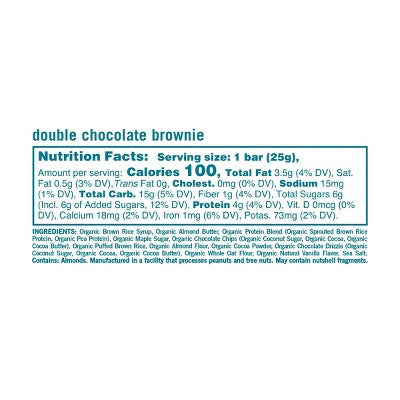 GoMacro Kids Double Double Chocolate Brownie Macrobar - 6.3oz/7ct