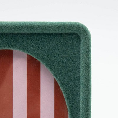 4"x6" Flocked Picture Frame Green Rectangle - Bullseye's Playground