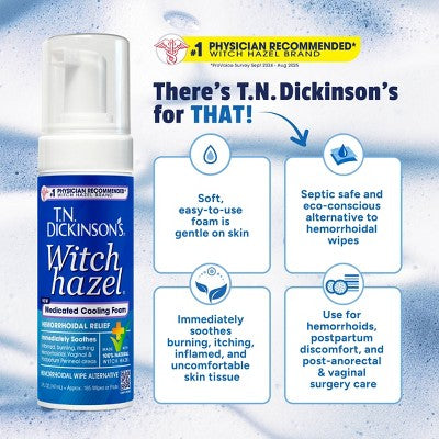 T.N. Dickinson's Medicated Cooling Foam Multi-Symptom Relief - 5oz