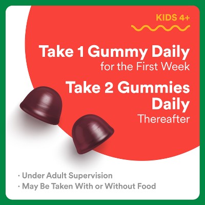 SmartyPants Kids Fiber & Veggies Gummies for Digestive Health, Mixed Berry - 60ct