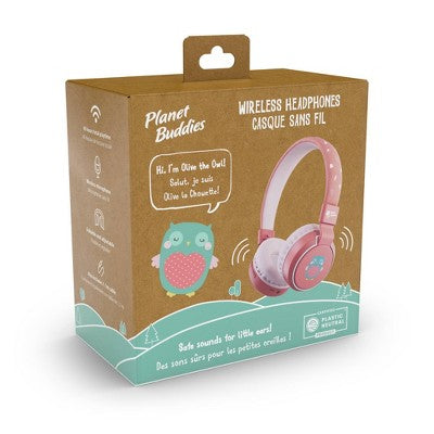 Planet Buddies Bluetooth Wireless Headphones V3 - Olive Owl