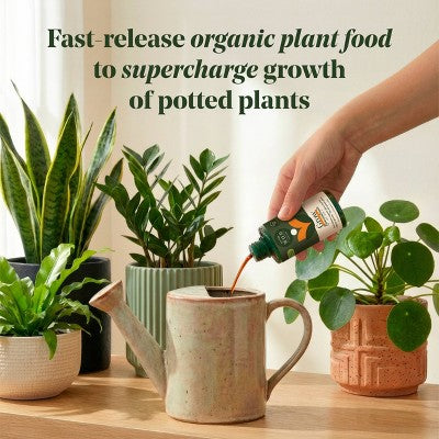 WE THE WILD Grow Concentrate Fast-Release Organic Plant Food for Houseplants 5.1 fl oz