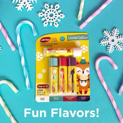 Carmex Daily Care Limited Edition Lip Balm Sticks - 4pk