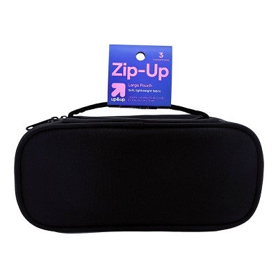 Large Multi Compartment Pouch Black - up&up