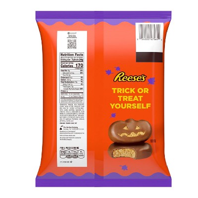 Reese's Peanut Butter Milk Chocolate Pumpkins Halloween Candy Jumbo Snack Size - 16.2oz