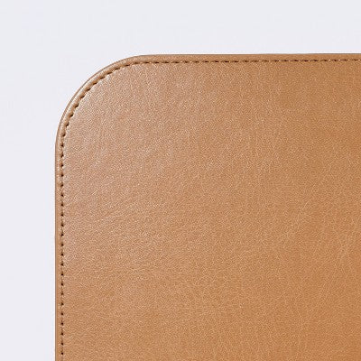 Faux Leather Mouse Pad Brown - Threshold