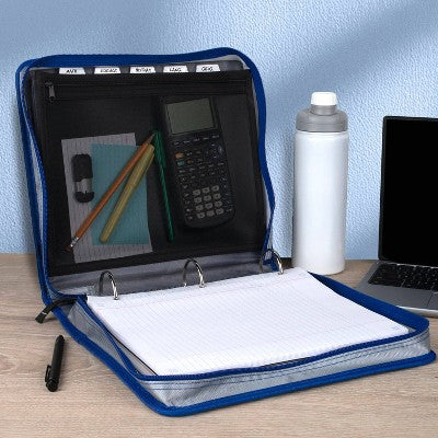 Five Star 2" Zipper Binder and Expansion Panel Urban Eclipse