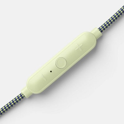 Wired Earbuds - heyday Pastel Lime (Stylized): Built-In Microphone, Silicone Cushions