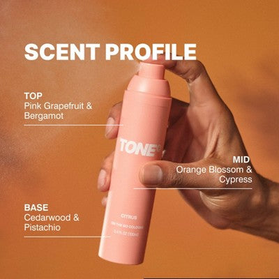 TONE by AMP On-The-Go Cologne & Body Mist - Travel Size - Citrus - 100ml