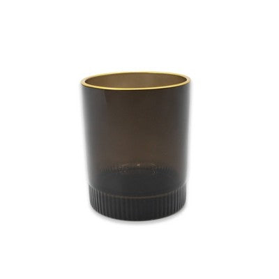 9.6 oz Lowball Glass Black - Bullseye's Playground