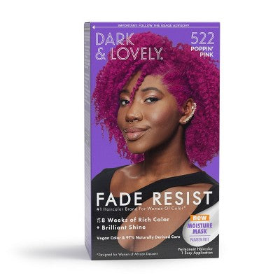 Dark and Lovely Fade Resist Rich Conditioning Hair Color - 522 Poppin Pink