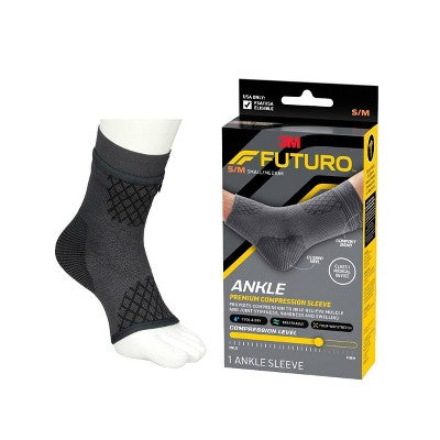 FUTURO Premium Compression Ankle Sleeve - S/M