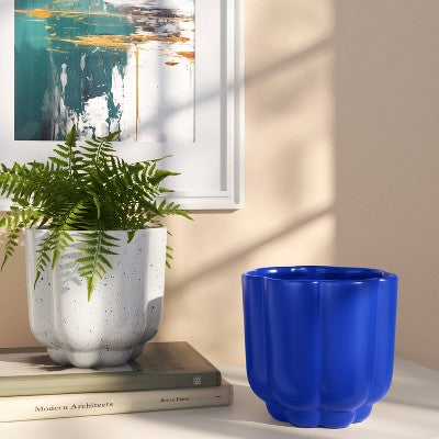 Scallop Planter Cobalt Blue - Room Essentials