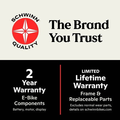 Schwinn Adult Coston DX 27.5" Step Through Hybrid Electric Bike - Blue L/XL (LOCAL PICKUP ONLY)