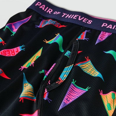 Pair of Thieves Men's Super Fit Boxer Briefs - Black S: Microfiber, Full Waistband Elastic, Classic Pattern