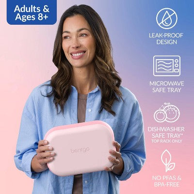 Bentgo Chill Max Leak Proof Lunch Box - Rosy and Pink Blush