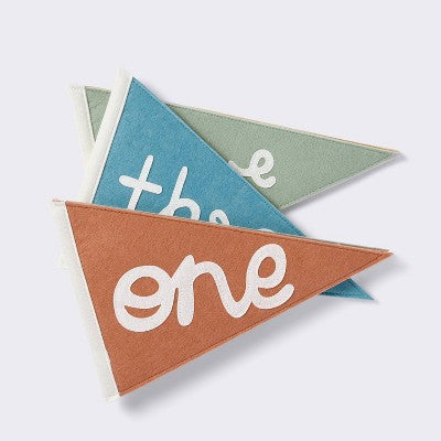 Milestone Felt Pennants - Multi Color - Cloud Island