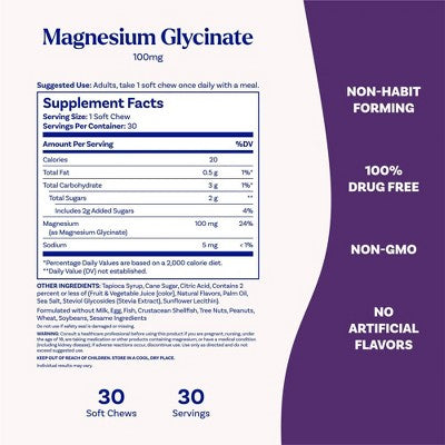 Natrol High Absorption Magnesium Glycinate Capsules - Cherry Lemon - 30ct