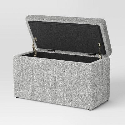 Essex Double Storage Boucle Bench Cream - Threshold (LOCAL PICKUP ONLY)