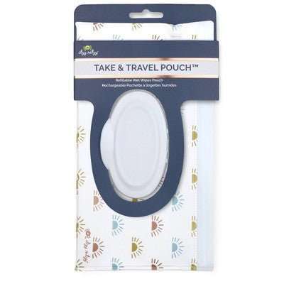Itzy Ritzy Take & Travel Pouch Reusable Baby Wipes Case - Sun