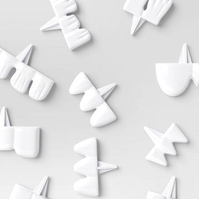 10pc Silly Push in Teeth Carving Halloween Decorative Prop Kit White - Hyde and EEK! Boutique