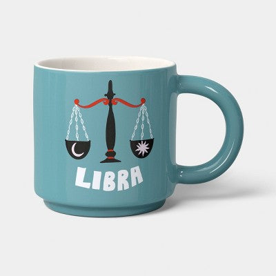 15 fl oz Zodiac Libra Mug Green - Room Essentials