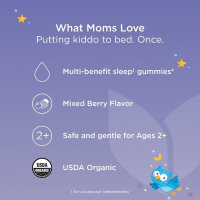 Hyland's Kids Melatonin-Free Organic Sleep Calm + Immunity Gummies - 60ct