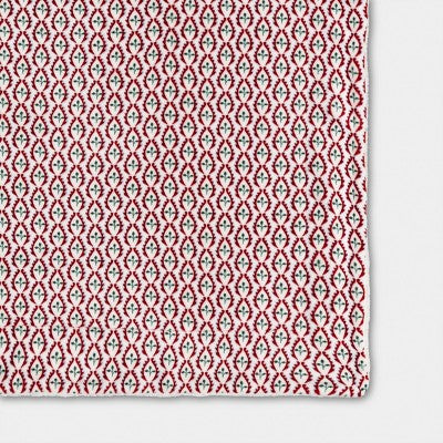 Ditsy Print Plush Throw with Faux Shearling Reverse - Threshold