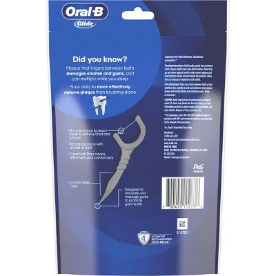 Oral-B Glide Ultra Deep Clean Floss Picks, Removes Food and Plaque, Cool Mint Flavor, 150 Floss Picks