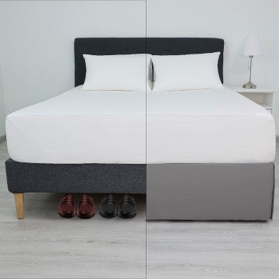 Martex Inverted Pleat Blue Queen Bed Skirt
