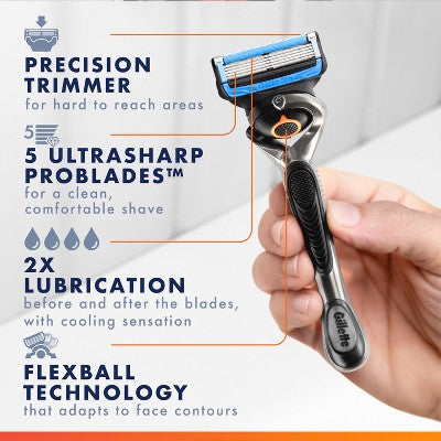 Gillette Fusion5 ProGlide Chill Men's 5-Blade Razor Refills - 8ct
