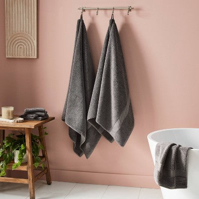 Performance Oversized Bath Towel Dark Gray - Threshold™