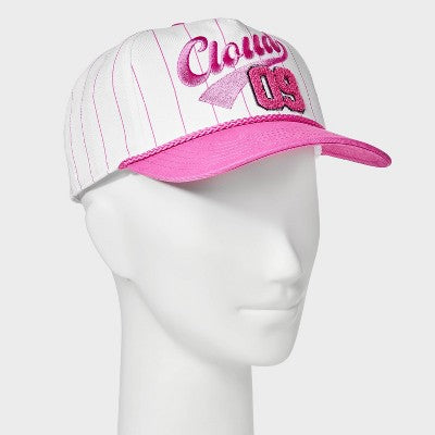 Women's Megan Moroney Cloud 9 Graphic Baseball Hat - Light Terracotta Pink Striped