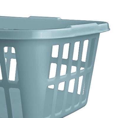 1.5 Bu Laundry Basket Pewter Aqua - Brightroom (LOCAL PICKUP ONLY)