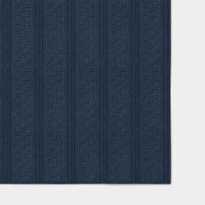 50"x60" Dimensional Knit Throw Blue - Threshold