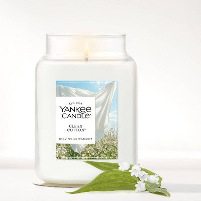 Original Large Clean Cotton Jar Candle 22oz - Yankee Candle