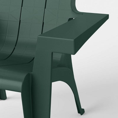 Resin Stackable Adirondack Chair Green - Room Essentials (LOCAL PICKUP ONLY)