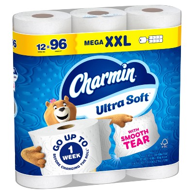 Charmin Ultra Soft Toilet Paper - 12 Mega XXL Rolls