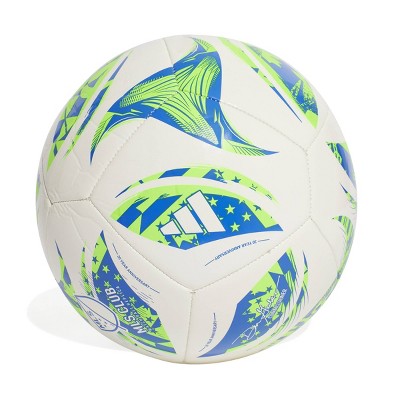 Adidas MLS Size 3 Club Sports Ball - White: TPU Shell & Butyl Bladder