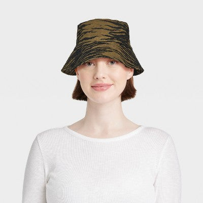 Printed Bucket Hat - Wild Fable Olive Green