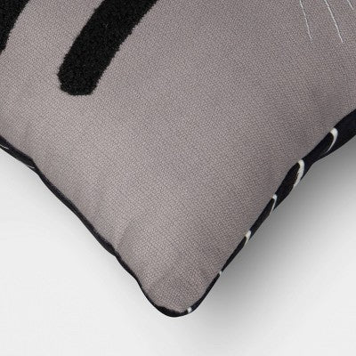 Black Cat Square Throw Pillow- Hyde and EEK! Boutique: Halloween